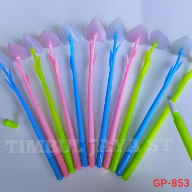 Obral Pulpen Gel Bunga Unik Bisa Berubah Warna Pilih Motif-Bunga waru