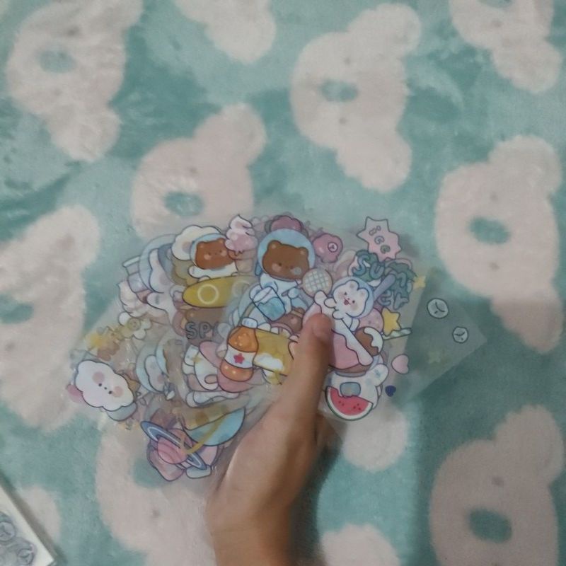 

sticker(100Lembar)/(25Lembar)sticker Anti air Sticker lucu imut