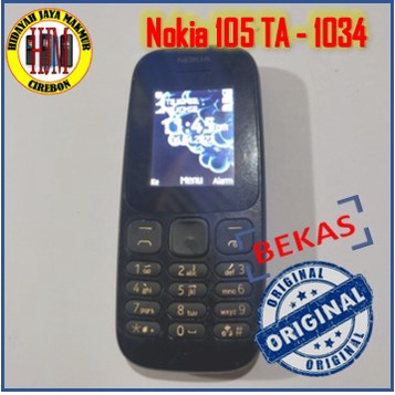 NOKIA 105 TA 1034 COCOK BUAT CONTER HP ( hp dan batre )