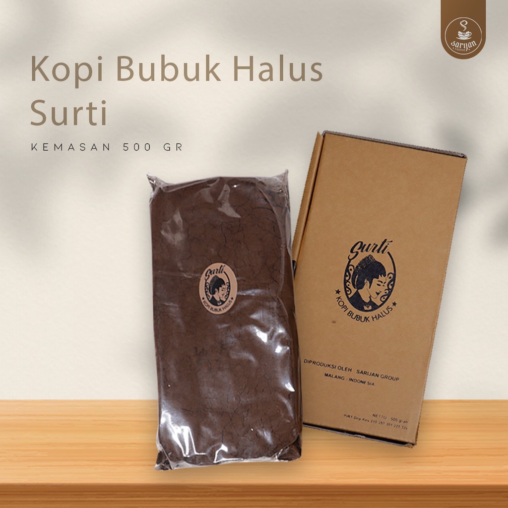 

Kopi Bubuk Halus Surti 500gr