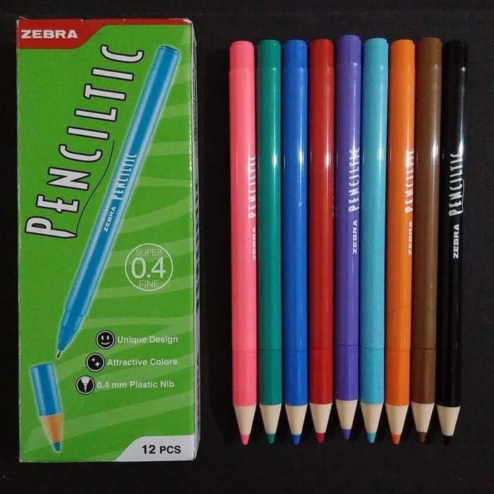 

Pensil Tik Pencil Tic Zebra Mix Warna ( 12 Pcs ) [ Original ]
