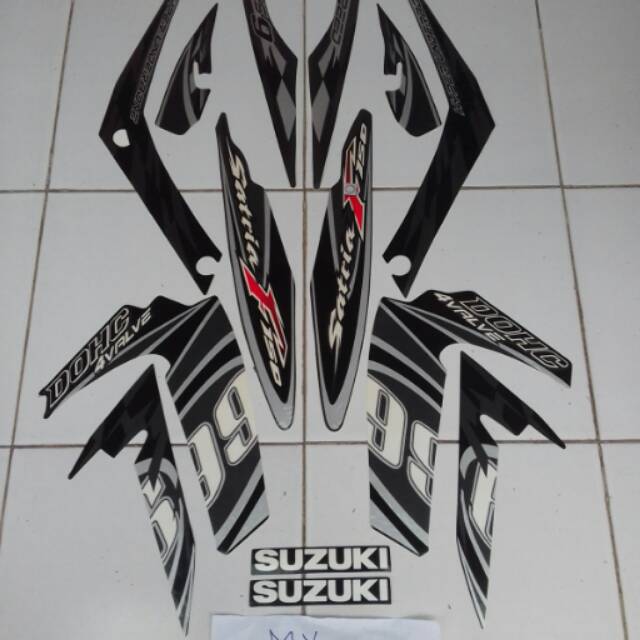 Stiker Satria Fu 2012 2013 Hitam Abu Abu Shopee Indonesia