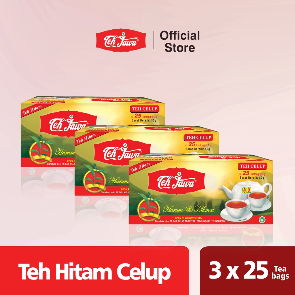 [Paket 3] Teh Jawa Black Tea Celup isi 25