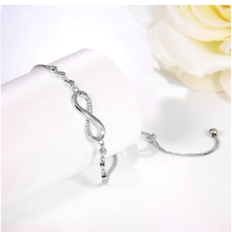 COD✨1 Pcs Gelang Gaya Korea 8 membentuk Sederhana Dan Modis Baru Untuk Pacar Dan Sahabat