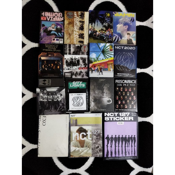 ALBUM ONLY EXO NCT STICKER OBSESSION RESONANCE BAMBI REGULAR IRREGULAR CITY LIGHT UNIVERSE FOR LIFE 