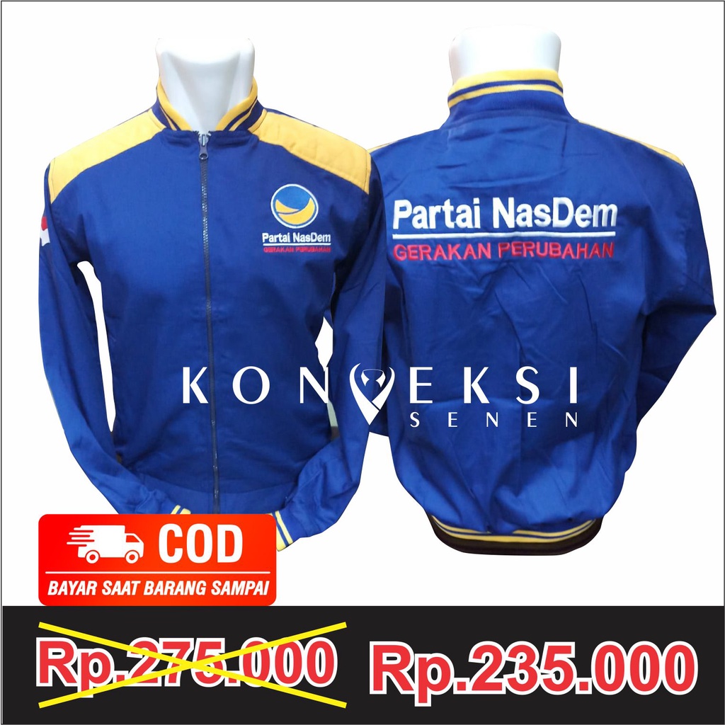 JAKET BOMBER NASDEM BORDIR