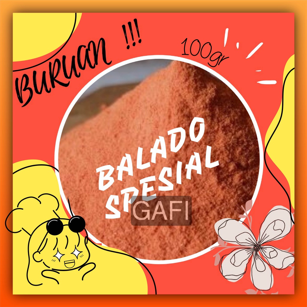 

Bumbu Bubuk Tabur Rasa Balado Spesial Enak Recommended Premium | Seasoning Powder 100gr Halal MUI
