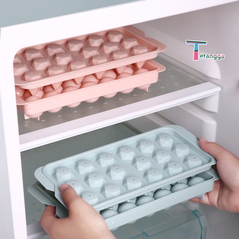 Cetakan Es Batu Sekat 18 + Tutup / Cetakan Es Honey Comb/ Cetakan Es Batu Silicone / Ice tray