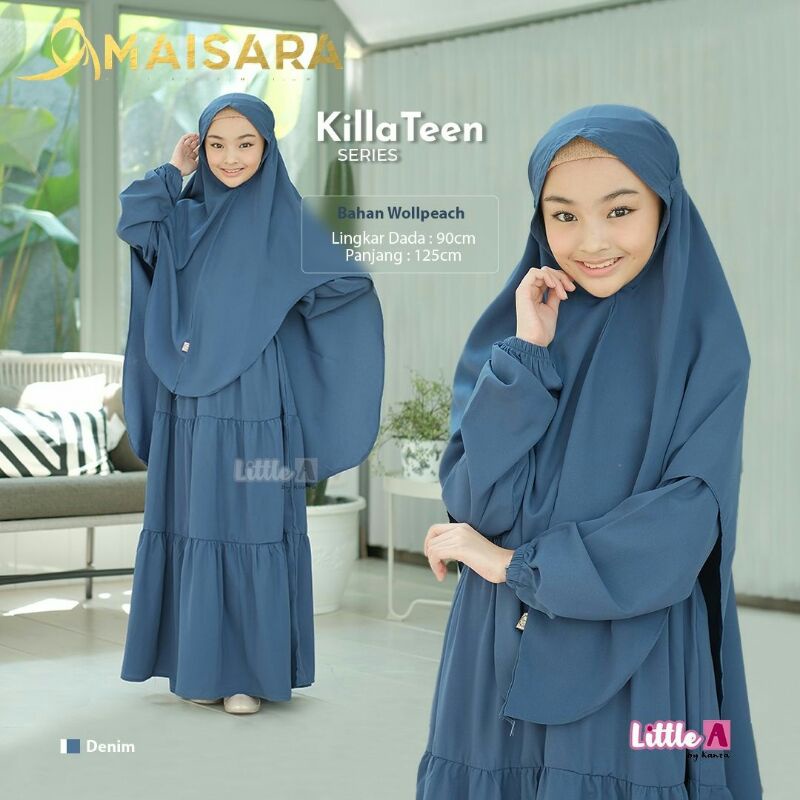 gamis anak killa teen syari gamis jilbab wolfis