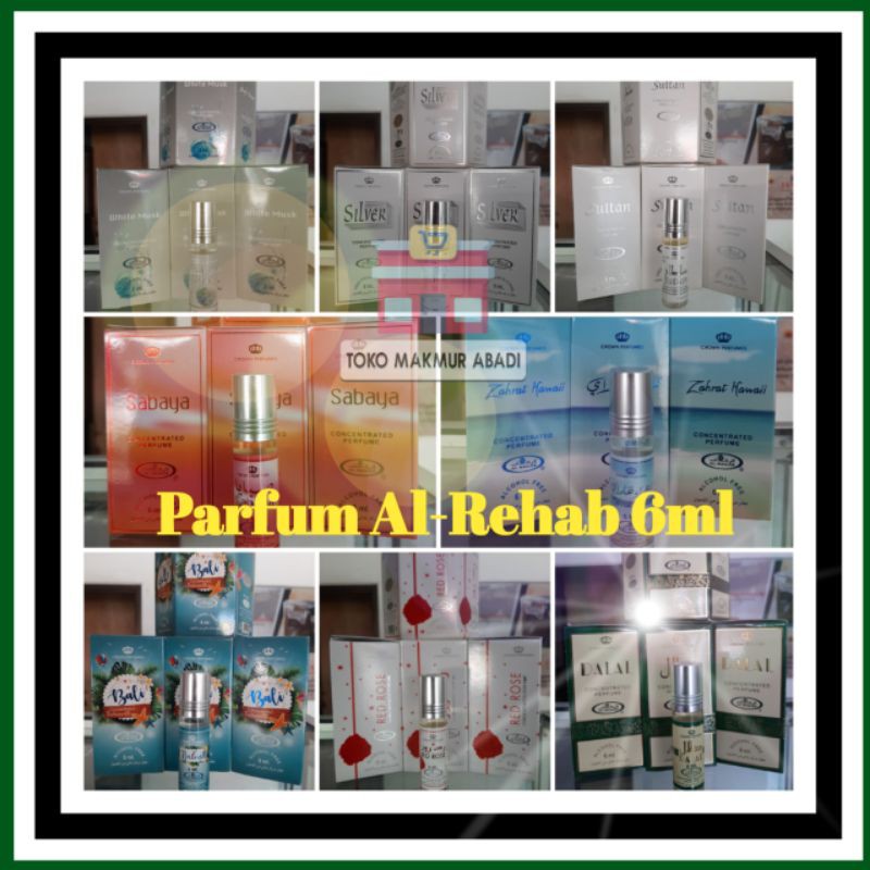 Parfum AL REHAB 6ml Original - Parfum Al Rehab Roll - Minyak Wangi Asli Arab