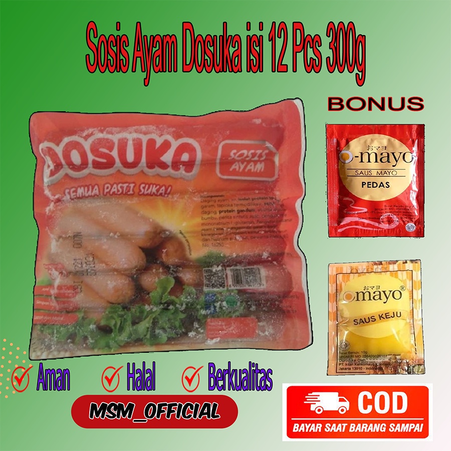 

dosuka Sosis Ayam Isi 12 Pcs 300gr