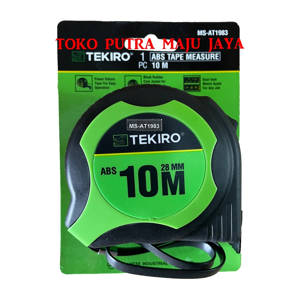 Jual Meteran Abs Tekiro Meter Pelindung Karet Anti Pecah M Tekiro