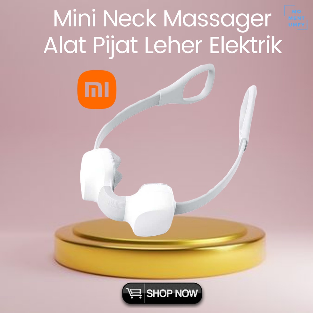 Shiatsu Mesin Bantal Alat Terapi Neck Massager Pijat Pijet Pijit Pemijat Leher Elektrik Wanita Pria 