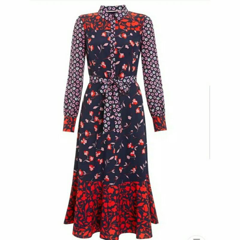 9009  Baju Maxidress longdress dress pesta motif bunga dres Korean style wanita / baju Maxi long dre