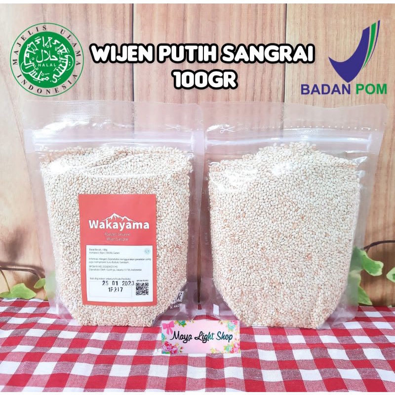 Wijen putih sangrai roasted sesame seed taburan wijen putih hitam oven