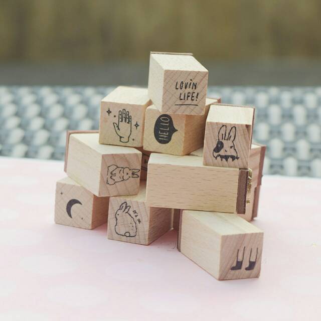 

Lovin Life Mini Wood Stamp