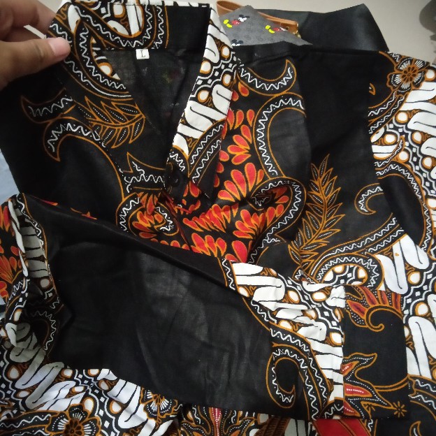 Batik Couple Keluarga Sania Ruffle Ori Ndoro Jowi Dnt Motif Kembang Langit