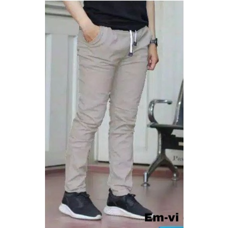 PROMO PINGANG KARET - Chino panjang Chino Pants Pinggang Karet / Celana chino anak / celana chino pria dewasa celana panjang Pria -