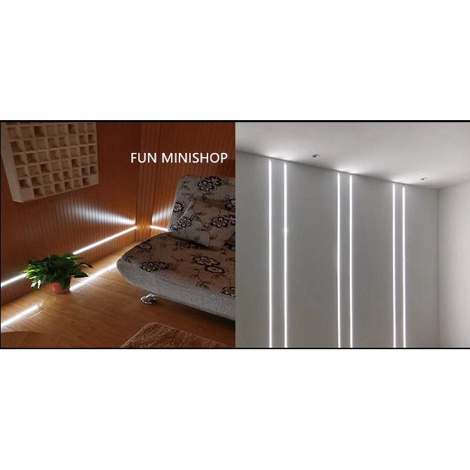 ALUMINIUM LED STRIP U / HOUSING LED STRIP 1 M