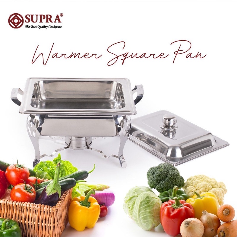 SUPRA PRASMANAN STAINLESS KOTAK WARMER SQUARE PAN