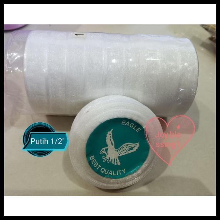Pita Organdi Polos 1 2 Per Roll
