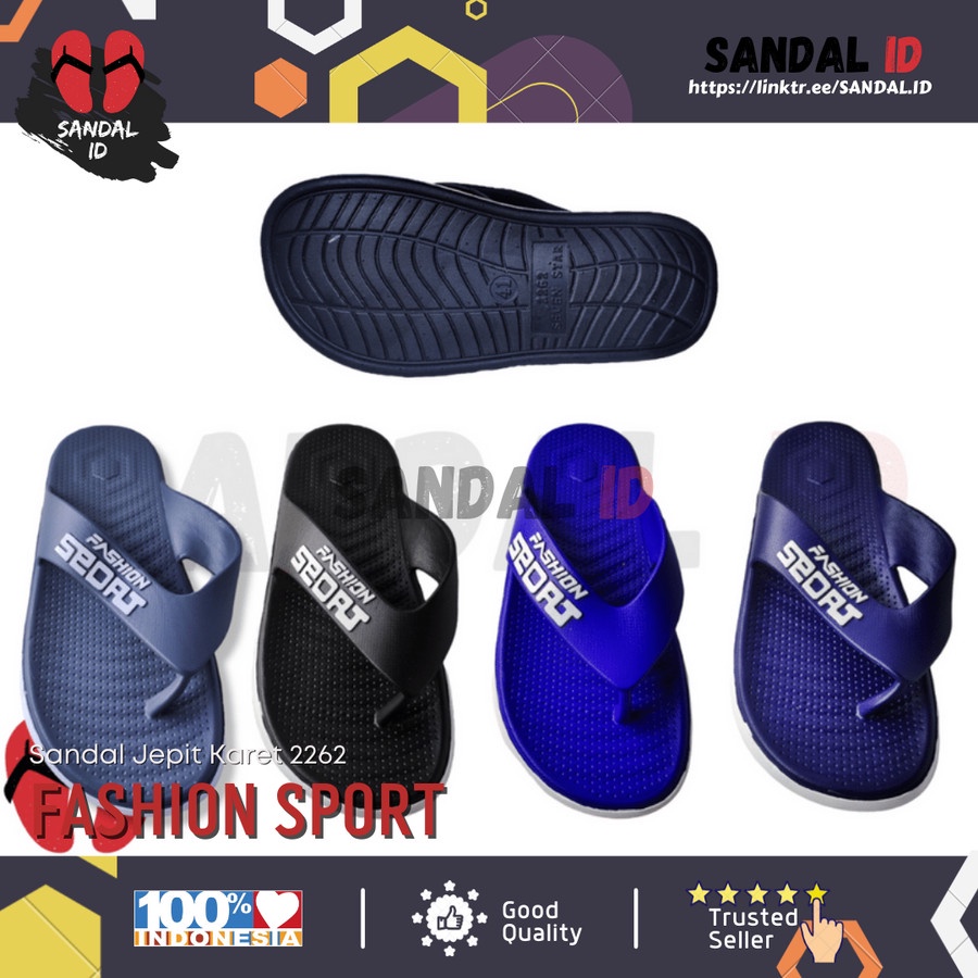 Sandal Jepit Pria Casual Sendal Karet Pria/Wanita Dewasa New Era