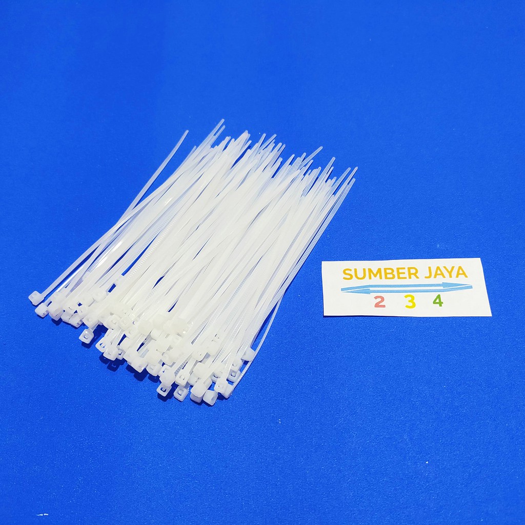 Kabel Ties 10 CM PUTIH isi 100 PCS 3 X 100 TERMURAH