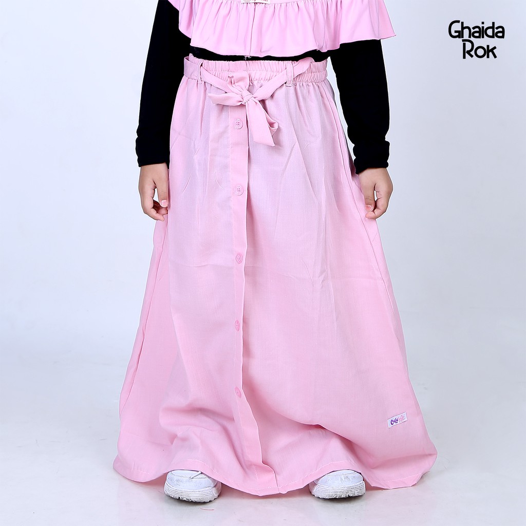 Rok Panjang Anak Perempuan Cewek Katun Polos Premium Long Rok Panjang Anak Perempuan Cewek Katun Polos Premium Long