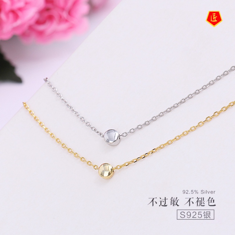 [Ready Stock]Little Golden Beans Necklace Women's Simple Fashion Elegant