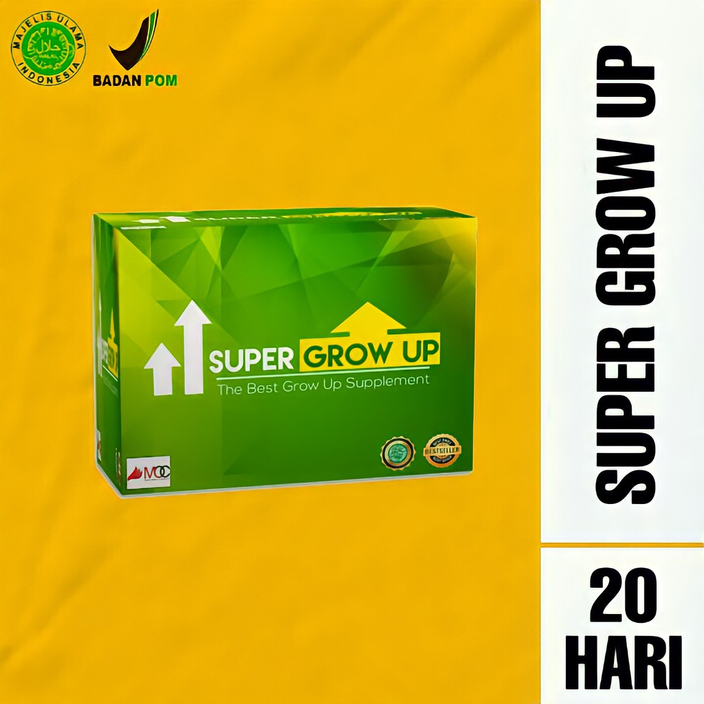 

Susu Peninggi Badan Original -Super Grow Up - Pemakaian 20 Hari