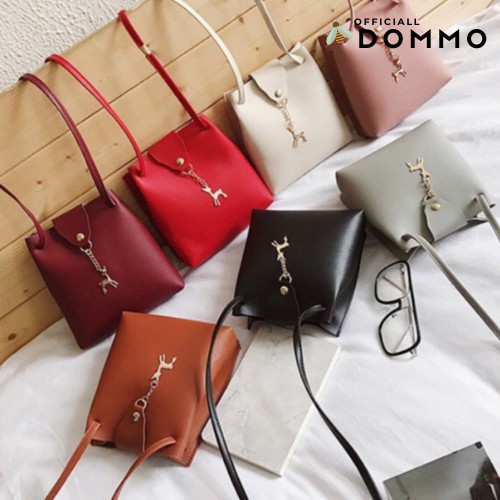 [LOKAL] DOMMO - D1049 TAS RUSA Dari Jakarta BISA COD Tas Selempang Rusa deer women girl MORYMONY