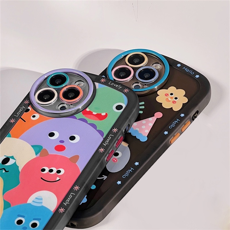 Casing OPPO A57 A15 A15s A16 A16k A3s A5s A76 A96 A94 A93 A74 A54 A95 A52 A9 A5 A9 A53 Reno 7Z 6 5Z F9 Pro Motif Monster