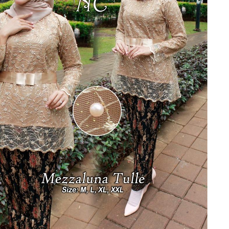 ➦ SET KEBAYA TULLE MEZALUNA / KEBAYA TULLE / KEBAYA MODERN / KEBAYA WISUDA / KEBAYA MURAH ➮