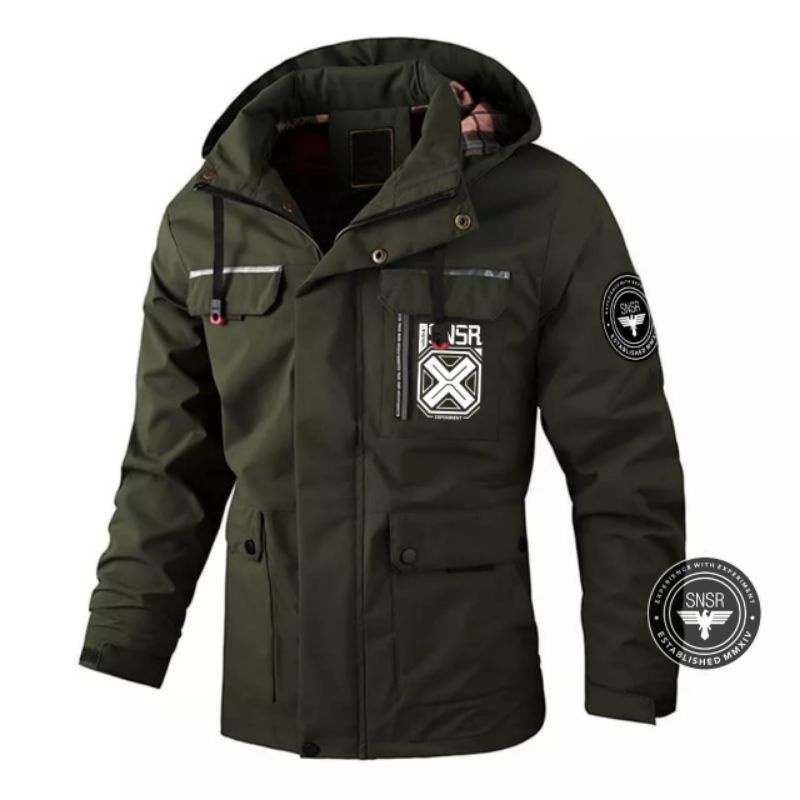 Jaket Parka pria Steal Bordir Sensor Terbaru / Jaket Parka Pria Sensor Original Terlaris