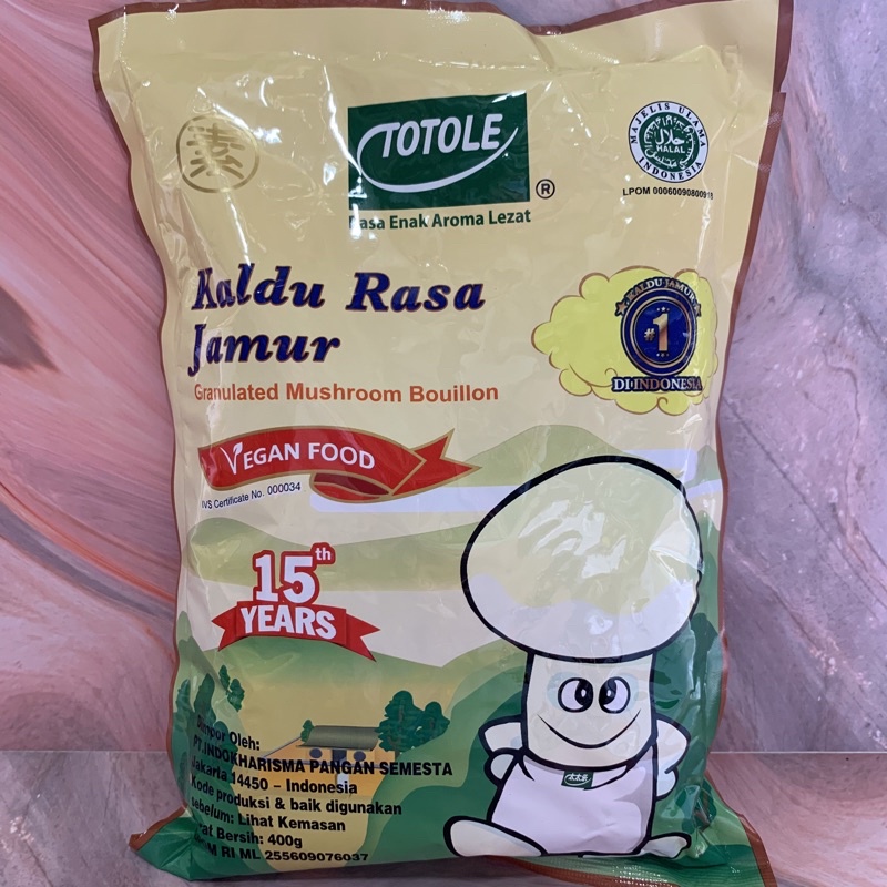 

Totole Kaldu Jamur 400gr / Kaldu Jamur 400gr