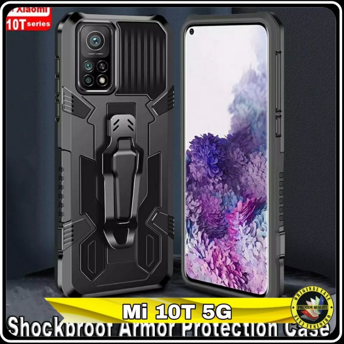 Case Xiaomi Mi 10T Pro HardCase Amor KickStand Casing Outdoor