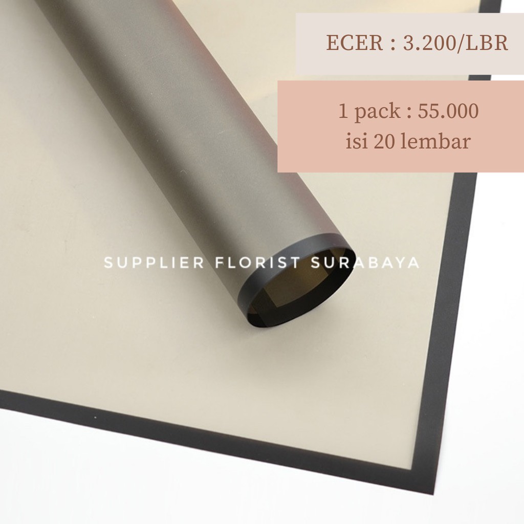[1 PACK : 20 LEMBAR] TRAWANG FULL COLOR CELLOPHANE 58CM X 58CM KERTAS BUNGA WRAP BUNGA KOREA PAPER FRAME TRAWANG