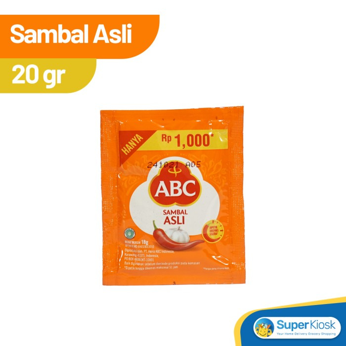 

ABC Saos Sambal Asli Sachet 20gr