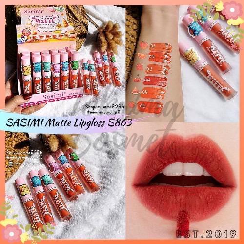 (CYBER) COD TERMURAH ecer Lipgloss Matte Sasimi S863 terlaris