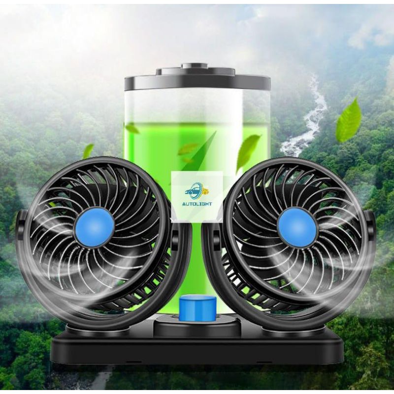 Kipas Fan Mobil 12V /24V /5V USB/Double Fan Dan Single Fan Aksesoris Mobil