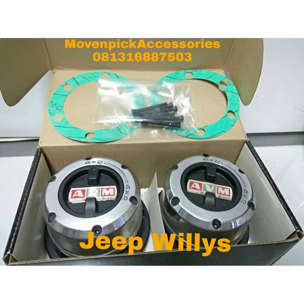 AVM FREELOCK WHEEL HUBS JEEP WILLYS