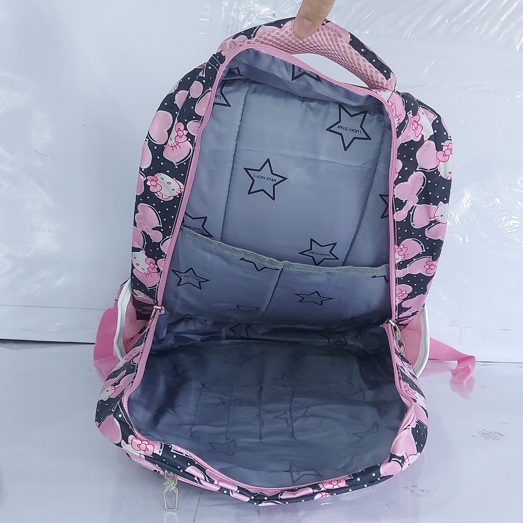 Tas Laptop Cewek Motif Princess MURAH / Tas Wanita Lucky Star Karakter BARU / Tas Sekolah Wanita Karakter Orang MURAH / Ransel Sekolah Perempuan Full Motif Baru / Tas Sekolah Laptop Karakter Ratu BARU / Tas Lucky Star Silver Girl Motif TERMURAH