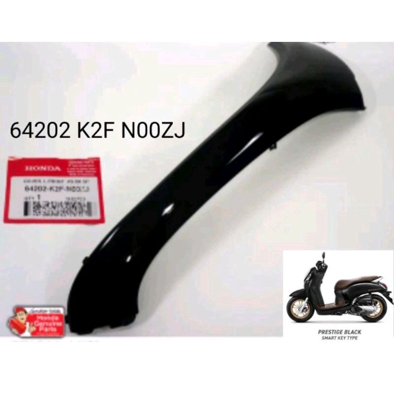 Sayap Depan Scoopy K2F 2021 - 2022 Prestige Black Asli atau Ori Honda AHM 64202K2FN00ZJ