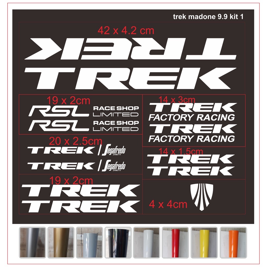 sticker  stiker cutting sepeda trek shimano/sticker cutting frame sepeda shimano trek madone 9.9kit1