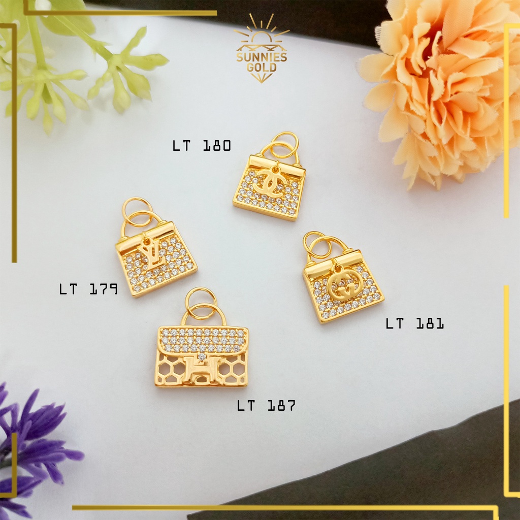 LIONTIN EMAS ASLI KADAR 375 (8K) LIONTIN NIKITA VIRAL LIONTIN TAS BRENDED MASA KINI HITS TERBARU - L