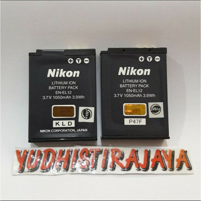 Baterai Nikon EN-EL12 ORIGINAL
