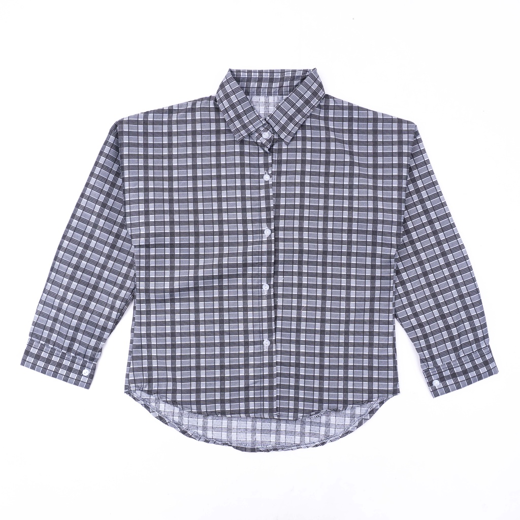 IL - KEMEJA MERYYL FLANEL SHIRT / KEMEJA WANITA OVERSIZED KOTAK FLANEL TARTAN