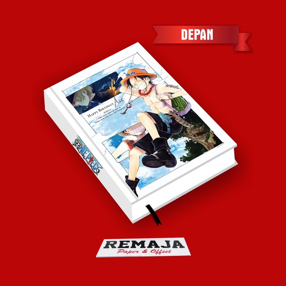 

Pocket Book/Notebook Hardcover One Piece BROTHERS 4 A6&A5 / Buku Tulis Catatan Notes