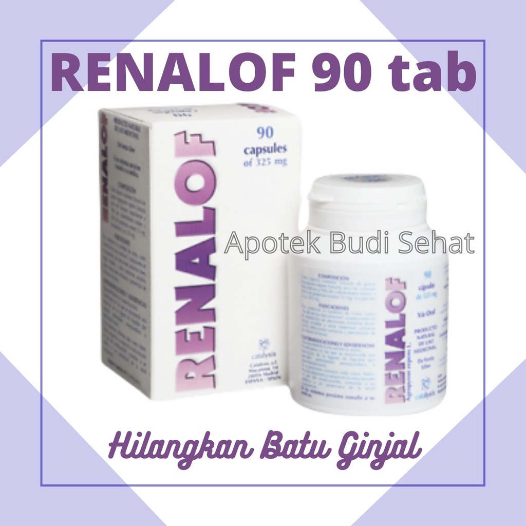 Renalof isi 90 tablet ORI Obat Batu Ginjal Penghancur Batu Ginjal Tanpa Rasa Sakit Original