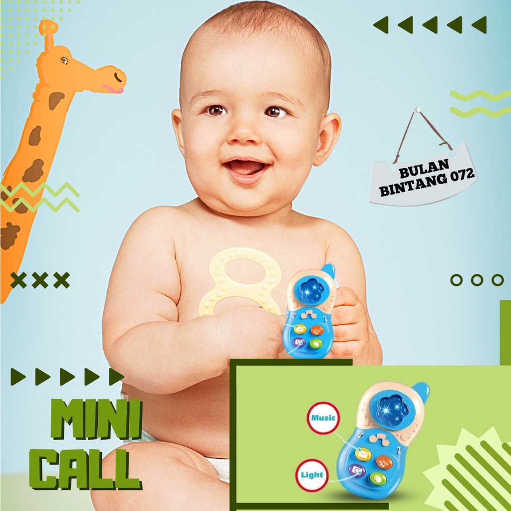 BABY TOYS 9209 TELPON MAINAN Telpon Mainan Hp Telepon Musik Belajar Edukasi Kreatifitas Kado Hadiah 